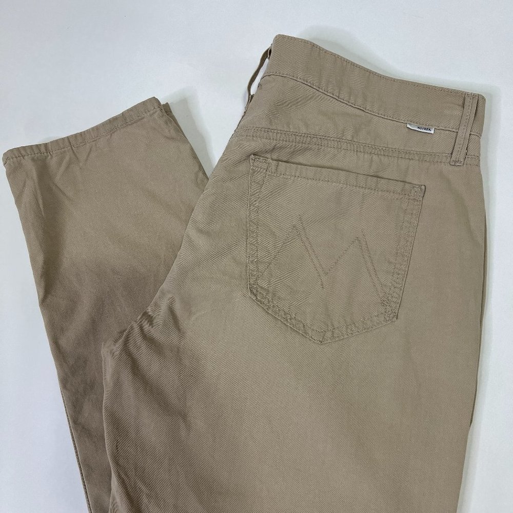 Mother Denim THE DROPOUT On the Island Khaki Pants Size 28
